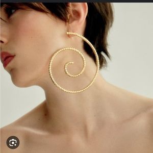 Oversized Zara espiral earrings